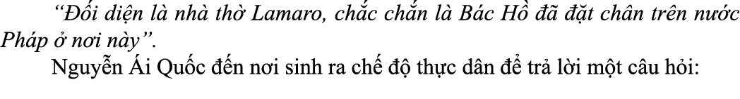  “ i di n l  nh  th  Lamaro, ch c ch n l  B c H       t ch n tr n n  c Ph p   n i n y”. Nguy n  i Qu c   n n i sinh ...