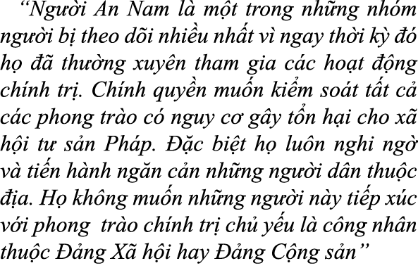 “Ng i An Nam l  m t trong nh ng nh m ng  i b  theo d i nhi u nh t v  ngay th i k     h     th  ng xuy n tham gia c c...