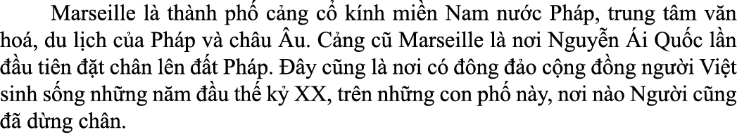 Marseille l th nh ph  c ng c  k nh mi n Nam n  c Ph p, trung t m v n ho , du l ch c a Ph p v  ch u  u. C ng c  Mars...