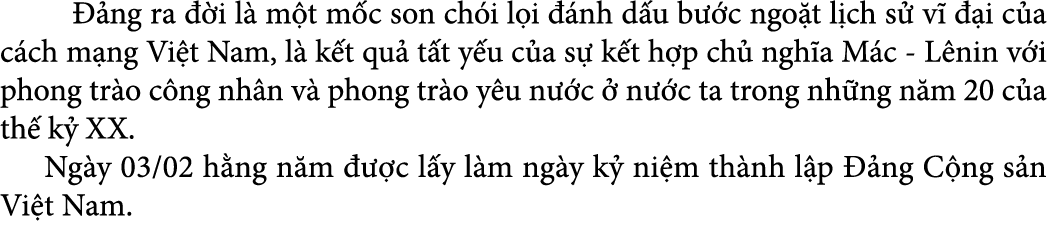   ng ra   i l  m t m c son ch i l i   nh d u b  c ngo t l ch s  v    i c a c ch m ng Vi t Nam, l  k t qu  t t y u c ...