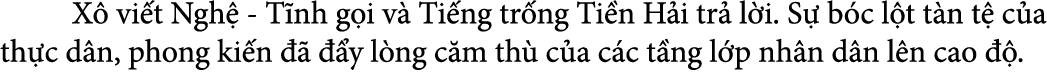  X vi t Ngh  T nh g i v  Ti ng tr ng Ti n H i tr  l i. S  b c l t t n t  c a th c d n, phong ki n      y l ng c m th...