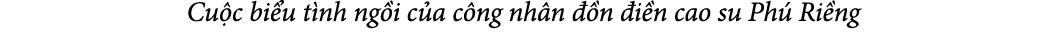 Cu c bi u t nh ng i c a c ng nh n  n  i n cao su Ph  Ri ng