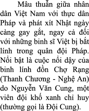  M u thu n gi a nh n d n Vi t Nam v i th c d n Ph p v ph t x t Nh t ng y c ng gay g t, ngay c    i v i nh ng binh s ...