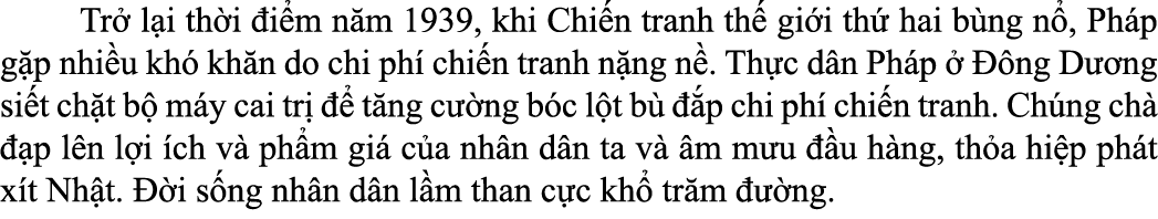  Tr l i th i  i m n m 1939, khi Chi n tranh th  gi i th  hai b ng n , Ph p g p nhi u kh  kh n do chi ph  chi n tranh...