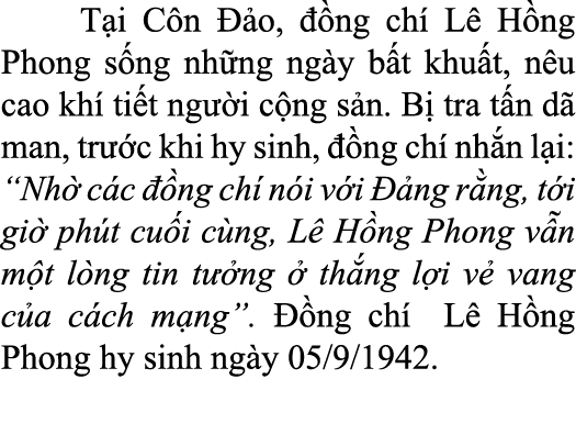  T i C n  o,   ng ch  L  H ng Phong s ng nh ng ng y b t khu t, n u cao kh  ti t ng  i c ng s n. B  tra t n d  man, t...