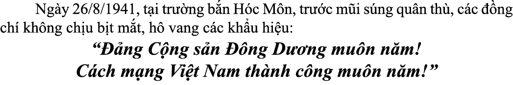  Ng y 26/8/1941, t i tr ng b n H c M n, tr  c m i s ng qu n th , c c   ng ch  kh ng ch u b t m t, h  vang c c kh u h...