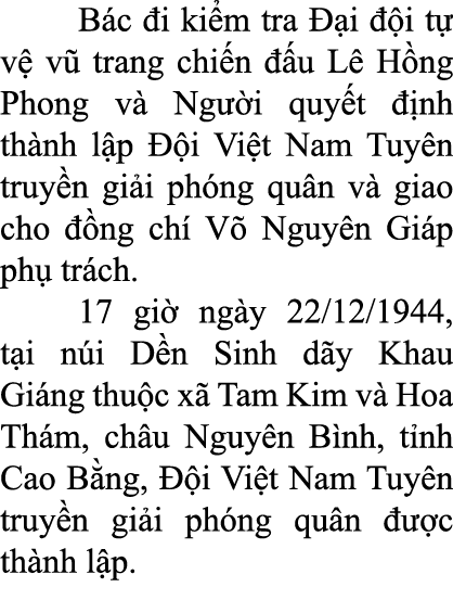  B c i ki m tra   i   i t  v  v  trang chi n   u L  H ng Phong v  Ng  i quy t   nh th nh l p   i Vi t Nam Tuy n truy...