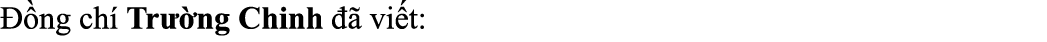  ng ch  Tr  ng Chinh    vi t: 