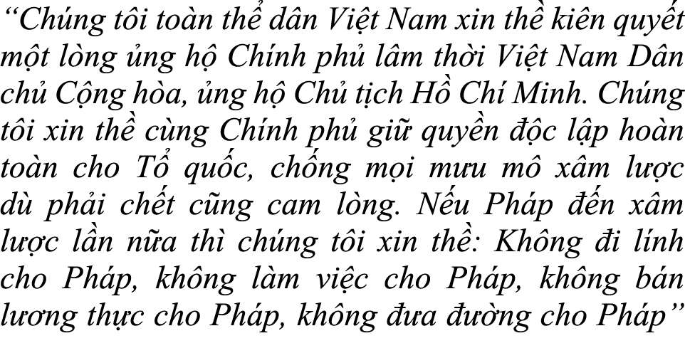 “Ch ng t i to n th d n Vi t Nam xin th  ki n quy t m t l ng  ng h  Ch nh ph  l m th i Vi t Nam D n ch  C ng h a,  ng...