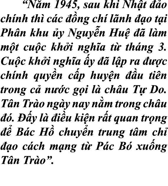  “N m 1945, sau khi Nh t  o ch nh th  c c   ng ch  l nh   o t i Ph n khu  y Nguy n Hu     l m m t cu c kh i ngh a t ...