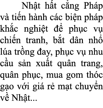  Nh t h t c ng Ph p v ti n h nh c c bi n ph p kh c nghi t    ph c v  chi n tranh, b t d n nh  l a tr ng  ay, ph c v ...