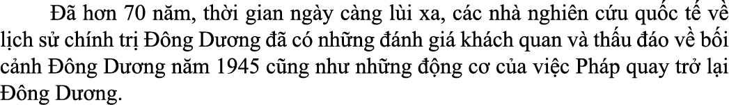    h n 70 n m, th i gian ng y c ng l i xa, c c nh  nghi n c u qu c t  v  l ch s  ch nh tr    ng D  ng    c  nh ng   ...