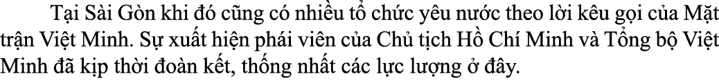  T i S i G n khi   c ng c  nhi u t  ch c y u n  c theo l i k u g i c a M t tr n Vi t Minh. S  xu t hi n ph i vi n c ...