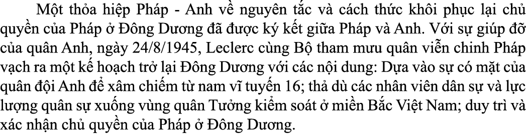  M t th a hi p Ph p Anh v nguy n t c v  c ch th c kh i ph c l i ch  quy n c a Ph p     ng D  ng       c k  k t gi a ...