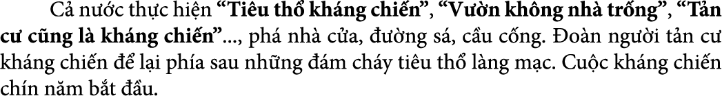  C n  c th c hi n “Ti u th  kh ng chi n”, “V  n kh ng nh  tr ng”, “T n c  c ng l  kh ng chi n”..., ph  nh  c a,    n...