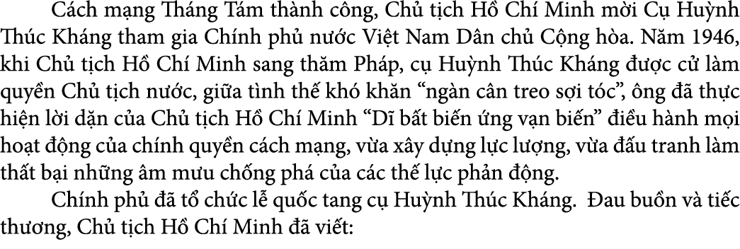  C ch m ng Th ng T m th nh c ng, Ch t ch H  Ch  Minh m i C  Hu nh Th c Kh ng tham gia Ch nh ph  n  c Vi t Nam D n ch...