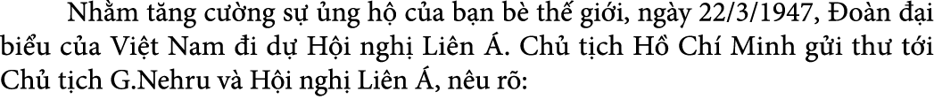  Nh m t ng c ng s   ng h  c a b n b  th  gi i, ng y 22/3/1947,  o n   i bi u c a Vi t Nam  i d  H i ngh  Li n  . Ch ...