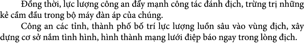   ng th i, l c l  ng c ng an   y m nh c ng t c   nh   ch, tr ng tr  nh ng k  c m   u trong b  m y   n  p c a ch ng. ...
