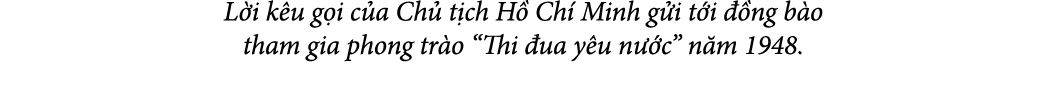 L i k u g i c a Ch t ch H  Ch  Minh g i t i   ng b o tham gia phong tr o “Thi  ua y u n  c” n m 1948.