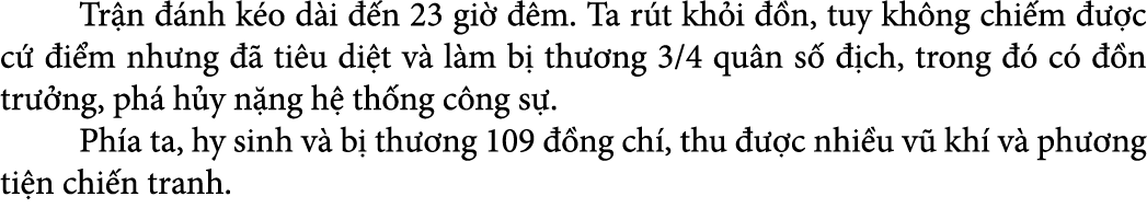  Tr n  nh k o d i   n 23 gi    m. Ta r t kh i   n, tuy kh ng chi m    c c   i m nh ng    ti u di t v  l m b  th  ng ...