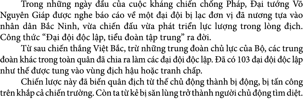  Trong nh ng ng y  u c a cu c kh ng chi n ch ng Ph p,   i t  ng V  Nguy n Gi p    c nghe b o c o v  m t   i   i b  l...