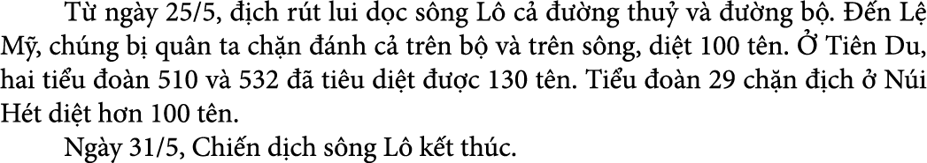  T ng y 25/5,   ch r t lui d c s ng L  c     ng thu  v     ng b .   n L  M , ch ng b  qu n ta ch n   nh c  tr n b  v...