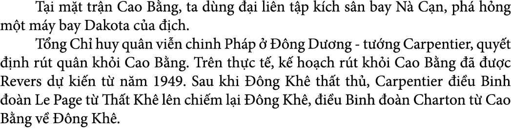  T i m t tr n Cao B ng, ta d ng  i li n t p k ch s n bay N  C n, ph  h ng m t m y bay Dakota c a   ch. T ng Ch  huy ...