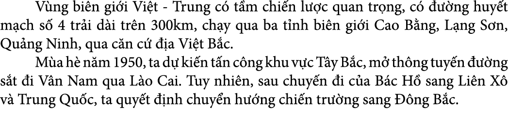  V ng bi n gi i Vi t Trung c t m chi n l  c quan tr ng, c     ng huy t m ch s  4 tr i d i tr n 300km, ch y qua ba t ...