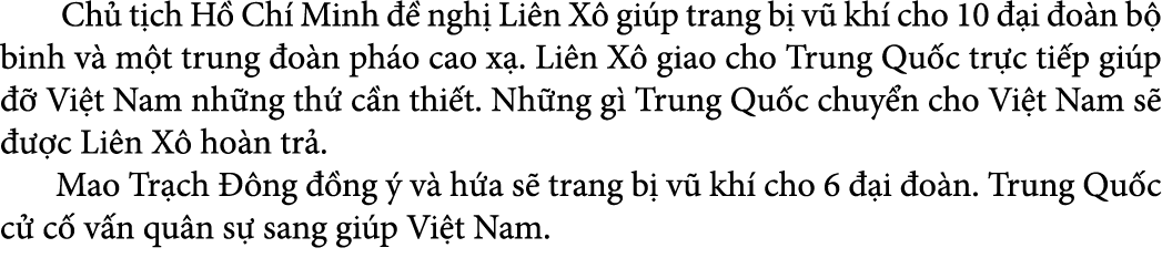  Ch t ch H  Ch  Minh    ngh  Li n X  gi p trang b  v  kh  cho 10   i  o n b  binh v  m t trung  o n ph o cao x . Li ...