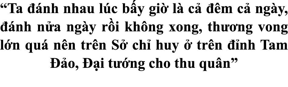 “Ta  nh nhau l c b y gi  l  c    m c  ng y,   nh n a ng y r i kh ng xong, th  ng vong l n qu  n n tr n S  ch  huy   ...
