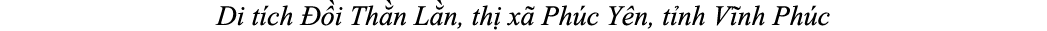 Di t ch  i Th n L n, th  x  Ph c Y n, t nh V nh Ph c