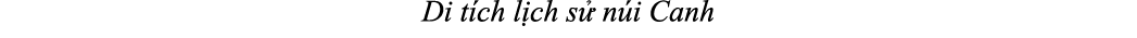 Di t ch l ch s n i Canh
