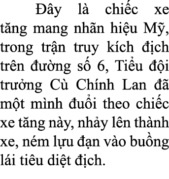   y l  chi c xe t ng mang nh n hi u M , trong tr n truy k ch   ch tr n    ng s  6, Ti u   i tr  ng C  Ch nh Lan    m...