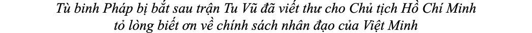 T binh Ph p b  b t sau tr n Tu V     vi t th  cho Ch  t ch H  Ch  Minh t  l ng bi t  n v  ch nh s ch nh n   o c a Vi...