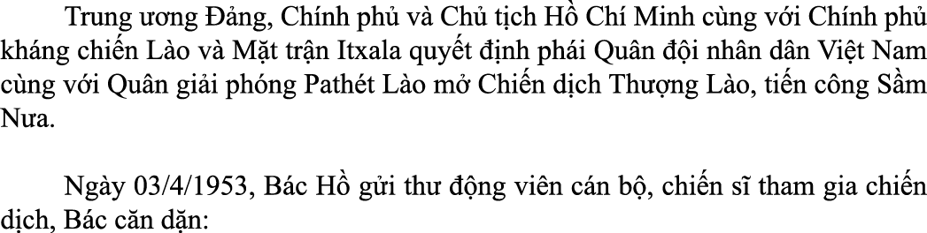  Trung  ng   ng, Ch nh ph  v  Ch  t ch H  Ch  Minh c ng v i Ch nh ph  kh ng chi n L o v  M t tr n Itxala quy t   nh ...