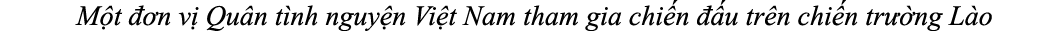 M t  n v  Qu n t nh nguy n Vi t Nam tham gia chi n   u tr n chi n tr  ng L o