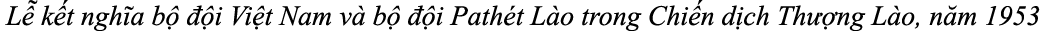 L k t ngh a b    i Vi t Nam v  b    i Path t L o trong Chi n d ch Th  ng L o, n m 1953