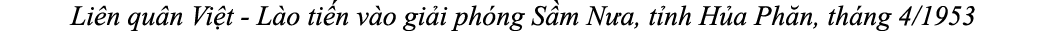 Li n qu n Vi t L o ti n v o gi i ph ng S m N a, t nh H a Ph n, th ng 4/1953