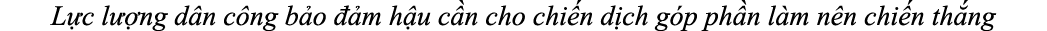 L c l ng d n c ng b o   m h u c n cho chi n d ch g p ph n l m n n chi n th ng 