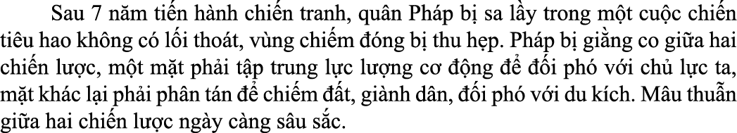  Sau 7 n m ti n h nh chi n tranh, qu n Ph p b sa l y trong m t cu c chi n ti u hao kh ng c  l i tho t, v ng chi m   ...