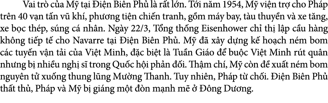  Vai tr c a M  t i  i n Bi n Ph  l  r t l n. T i n m 1954, M  vi n tr  cho Ph p tr n 40 v n t n v  kh , ph  ng ti n ...