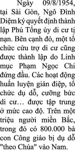  Ng y 09/8/1954, t i S i G n, Ng   nh Di m k  quy t   nh th nh l p Ph  T ng  y di c  t  n n. B n c nh   , m t t  ch ...