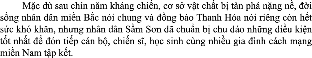  M c d sau ch n n m kh ng chi n, c  s  v t ch t b  t n ph  n ng n ,   i s ng nh n d n mi n B c n i chung v    ng b o...