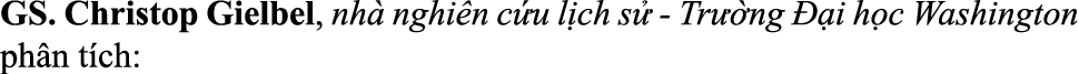GS. Christop Gielbel, nh nghi n c u l ch s  Tr  ng   i h c Washington ph n t ch: