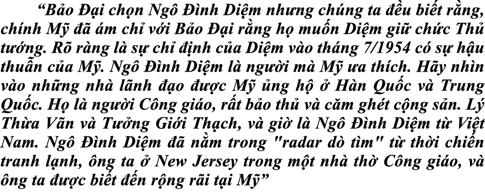 “B o  i ch n Ng    nh Di m nh ng ch ng ta   u bi t r ng, ch nh M      m ch  v i B o   i r ng h  mu n Di m gi  ch c ...